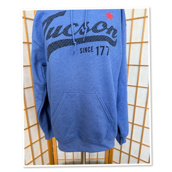 Blue Tucson Hooded Sweatshirt - Picture 3 of 10